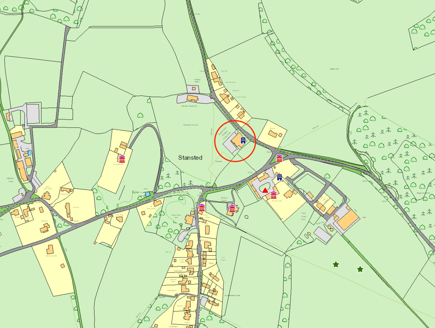 Stansted School location map