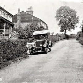 Leaver’s Stores and Post Office in Hatham Green Lane, Stansted, in the 1930s.