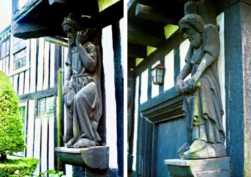 South Ash Manor - Ancient Carved Figures.